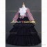 Civil War Striped Tiered Party Gown Period Lolita Fancy Dress Antique Gown Navy Blue