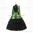 Gothic Victorian Marie Antoinette Theater Layered Evening Gown Green Dress