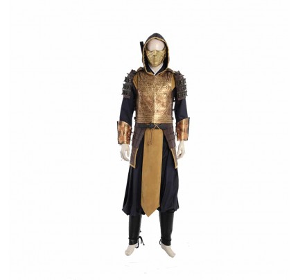 2021 Movie Deluxe Mortal Kombat Scorpion Hanzo Hasashi Cosplay Costume