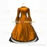 Victorian Punk Lolita Pagoda Sleeves Ball Gown Golden Dress