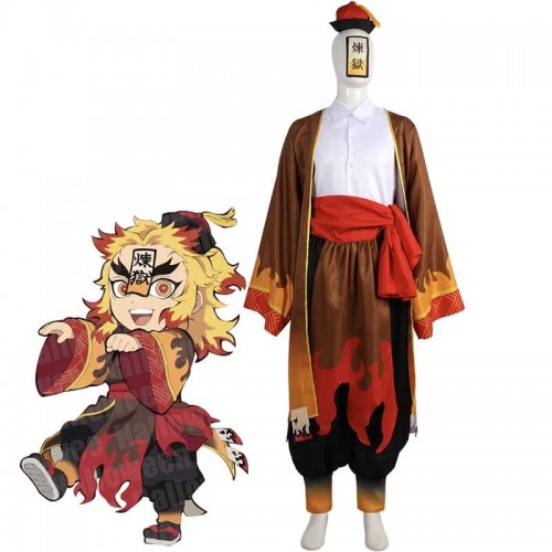 Demon Slayer: Kimetsu No Yaiba Kyojuro Rengoku Cosplay Costume