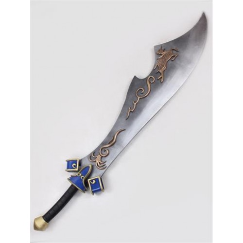 Dynasty Warriors Xiahou Dun/Hsiahou Tun Big Sword PVC Replica Cosplay Prop