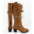 The Witcher 3 Wild Hunt Cirilla Brown Shoes Cosplay Boots