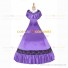 Civil War Victorian Rococo Lolita Armelloses Kleid Evening Gown Light Purple Dress