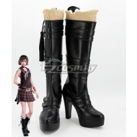 Final Fantasy XV Iris Amicitia New Black Shoes Cosplay Boots