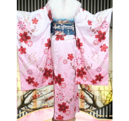 Sword Art Online Asuna Kimono Cosplay Costume
