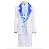 Vocaloid Kagamine Len Snow Miku 10th Anniversary Cosplay Costume