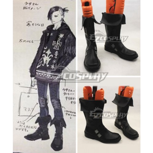 Tokyo Ghoul Tokyo Guru √A Uta Black Cosplay Boots