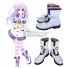 Hyperdimension Neptunia Nepgear White Shoes Cosplay Boots