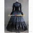 Gothic Steampunk Medieval Fantasy Theatrical Premium Quality Costume Dress Black