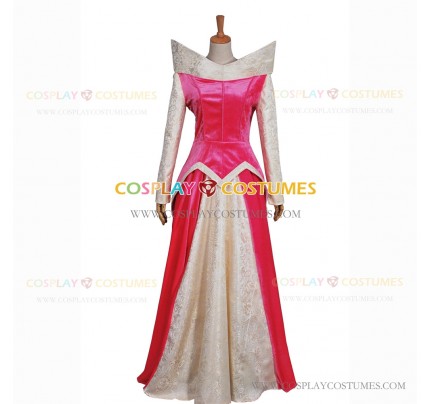Sleeping Beauty Cosplay Princess Aurora Costume Pink Dress