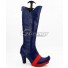 Little Witch Academia Lotte Yanson Deep Blue Shoes Cosplay Boots