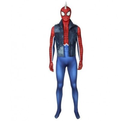 Spider Man PS4 Spider Punk Cosplay Costume