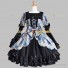 Victorian Style Fancy Lolita Dress Floral Print Wide Sleeve Tiered Colorful Dress Princess Costume