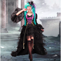 Deluxe Vocaloid Hatsune Miku Dress Cosplay Costume