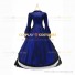 Victorian Punk Lolita Pagoda Sleeves Ball Gown Royal Blue Dress