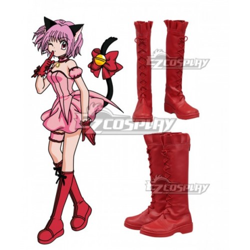 Tokyo Mew Mew Red Shoes Cosplay Boots