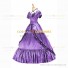 Reenactment Victorian Scarlett O'Hara Rococo Light Purple Ball Gown Dress