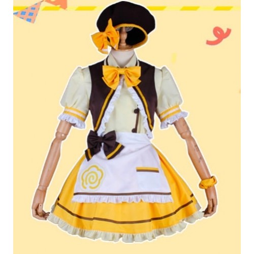 Love Live Sunshine Aqours Coffee Maid Cosplay Costume