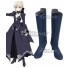 Fate Stay Night Artoria Pendragon Saber Lily Alter Deep Blue Shoes Cosplay Boots