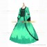 Marie Antoinette Renaissance Period Reenactment Green Lace Dress Ball Gown