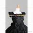 Gothic Lolita Dress Black Sleeveless Tiered Tassel Punk Lolita Dress