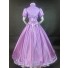 Tangled Princess Rapunzel Embroidery High Collar Cosplay Costume