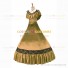 Civil War Victorian Rococo Lolita Armelloses Kleid Evening Gown Yellow Dress