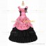 Vintage Gothic Lolita Victorian 18th Century Pink Ruffles Evening Ball Gown Dress