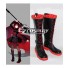 RWBY Leader of Team RWBY Ruby Rose Flat Black Shoes Cosplay Boots