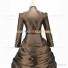 Gothic Victorian Marie Antoinette Theater Layered Evening Gown Brown Dress