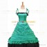 Reenactment Gothic Lolita Civil War Victorian Ball Gown Green Dress