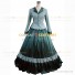 Country Lolita Victorian Tartan Plaid Retro Clothing Theater Ball Gown Dress Green