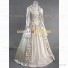 Victorian Style Brocaded Party Ball Gown Fancy Dress Light Golden