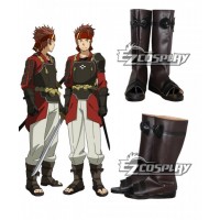 Sword Art Online Klein Ryotaro Tsuboi Brown Shoes Cosplay Boots