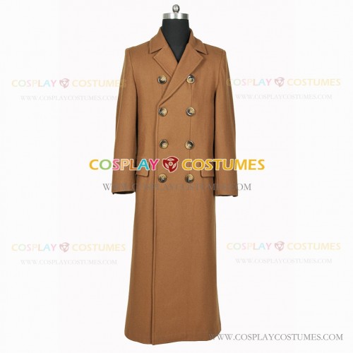 David Tennant Costume For Doctor Who The Dr 10th Cosplay Wool Trench Coat