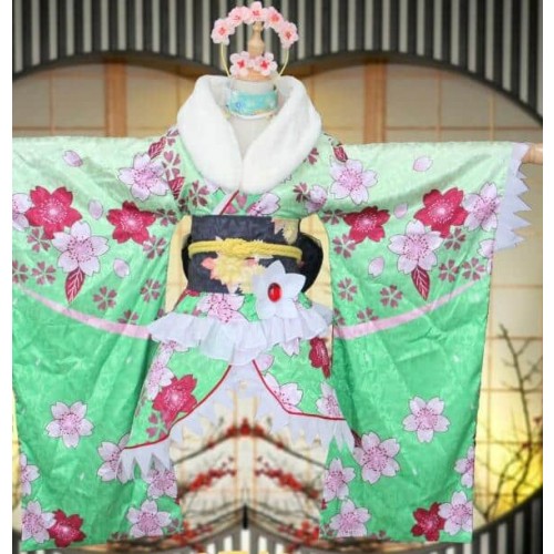 Sword Art Online Leafa Kimono Cosplay Costume