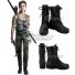 Tomb Raider 2018 Movie Lara Croft Black Shoes Cosplay Boots