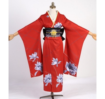 Yosuga No Sora Sora Kasugano Red Kimono Cosplay Costume