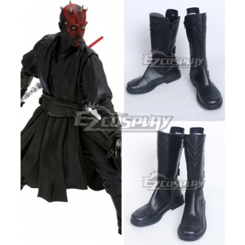 Star Wars Darth Maul Black Shoes Cosplay Boots - A Edition