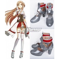 Sword Art Online Hollow Realization SAO Yuuki Asuna Yuki Asuna Game Silver Cosplay Shoes