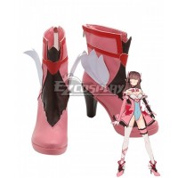 Overwatch OW Magic Girl D.Va DVa Hana Song Pink Shoes Cosplay Boots