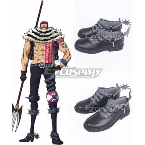 One Piece Charlotte Katakuri Black Cosplay Shoes