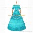 Classic Victorian Steampunk Ruffles Herrlich Sky Blue Ball Gown Dress