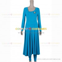 Commander Deanna Troi Costume for Star Trek Cosplay Blue Dress