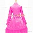 Gothic Lolita Victorian Rococo Stage Long Luxury Pink Dress Ball Gown