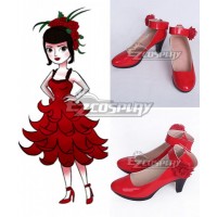 The Boy with the Cuckoo-Clock Heart Miss Acacia Red Cosplay Shoes