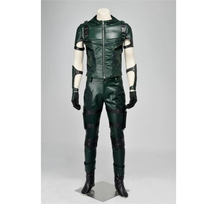 Arrow 4 Oliver Queen Green Arrow Cosplay Costume