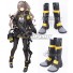 Girls Frontline UMP45 Black Yellow Shoes Cosplay Boots