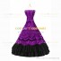 Romantic Southern Belle Marie Antoinette Theater Steampunk Ball Gown Purple Dress